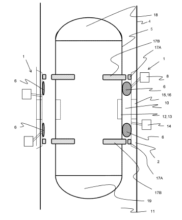 airlock arrangement for the transfer of goods/people