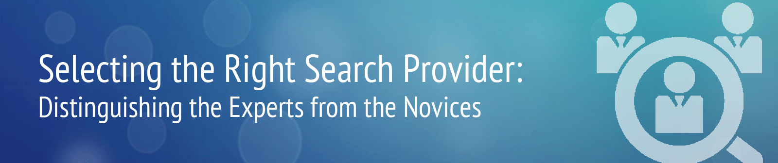 Selecting the right search provider