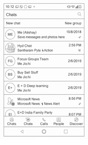 Patent for Chat Group Recommendations for Chat Applications