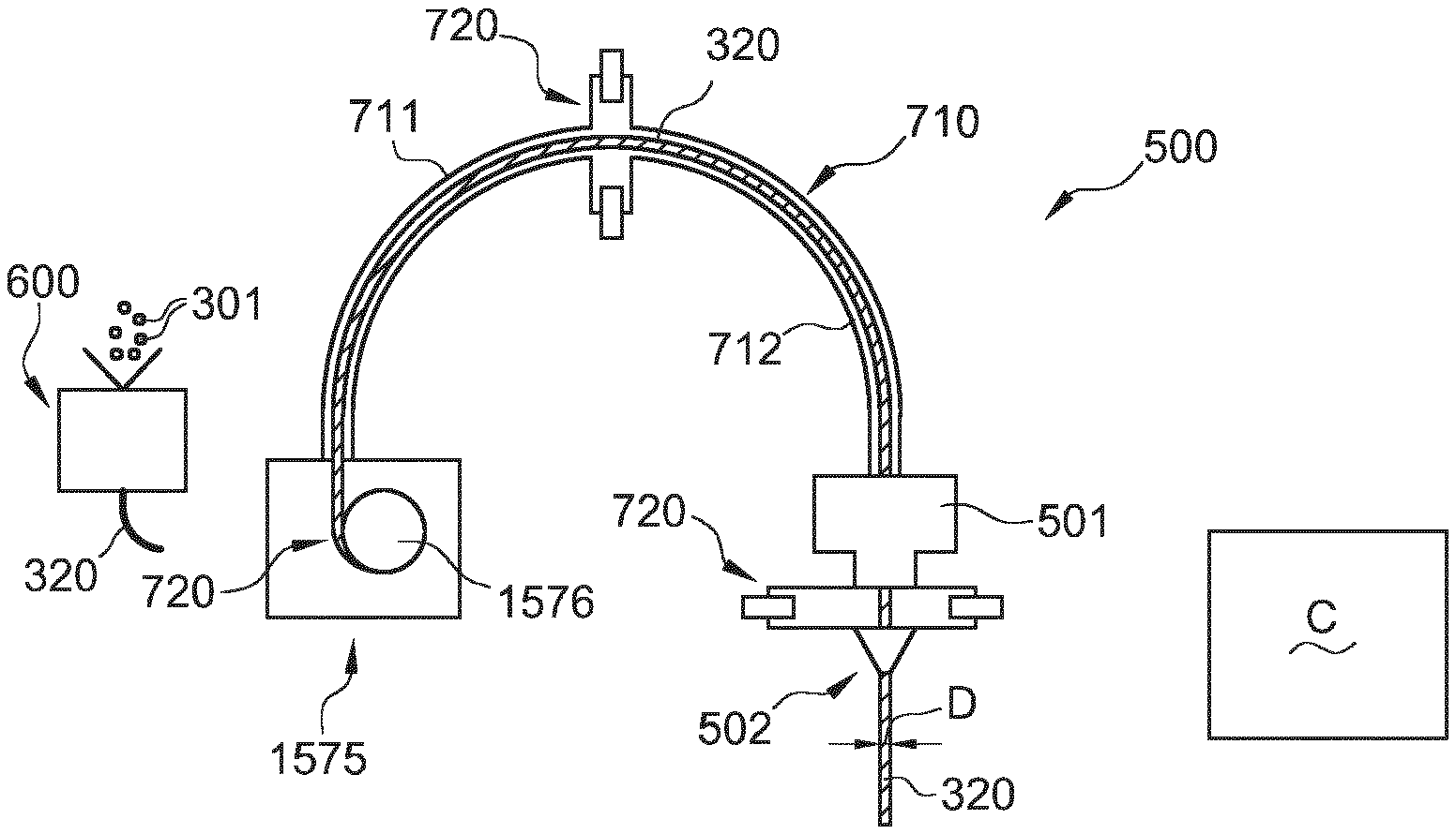 Fdm printer and method with force feedback for printing non-uniform filaments