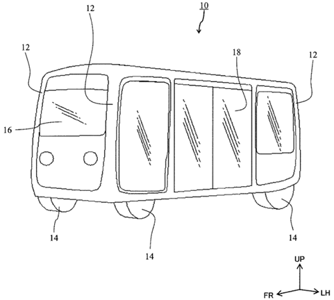 Toyota Patent for a Driving Control Device for an Autonomous-Driving Vehicle