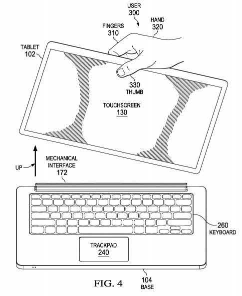 Intel Aims to Patent a Two-in-One Tablet Computer with Inferred Undocking