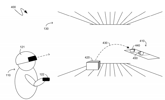 controlling the positioning of a view of the virtual reality environment