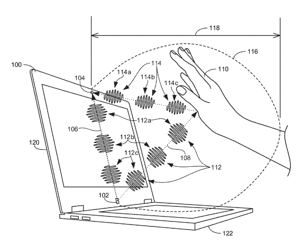 Computing Devices Using Near Ultrasonic Sound Waves