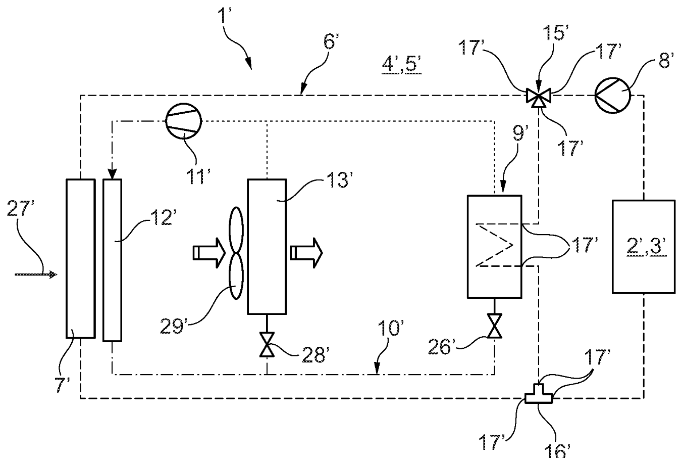 Device for Cooling a Battery