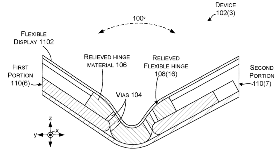 Microsoft Seeks a Patent for a Flexible Hinge Device