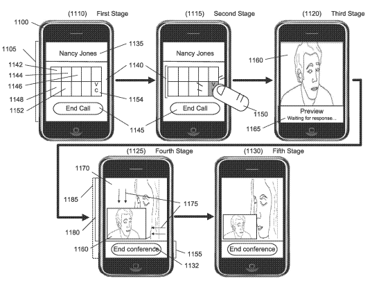 Apple Patent on Video Conference During an Audio Call