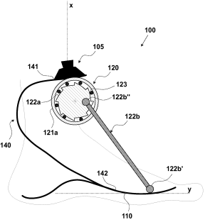 resilient element forming the foot prosthesis