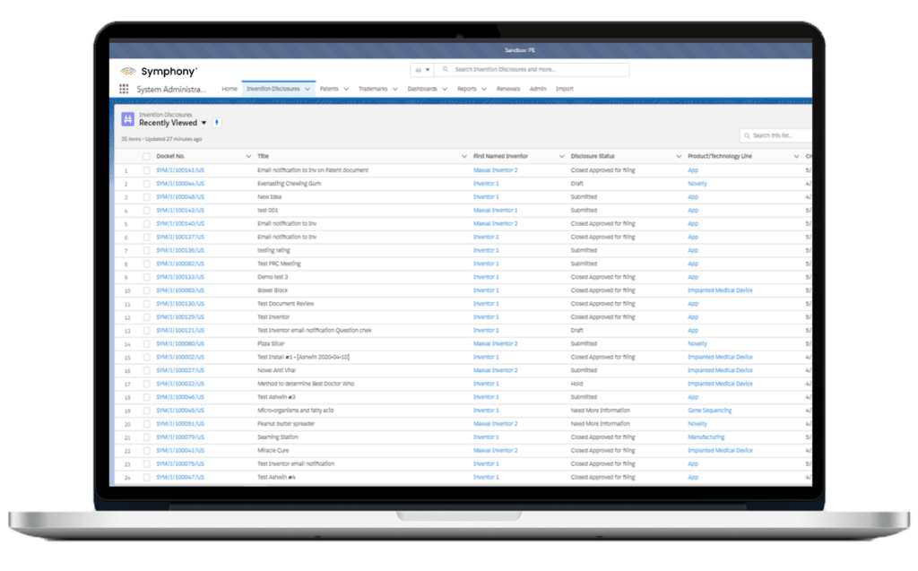 Symphony Invention Disclosure