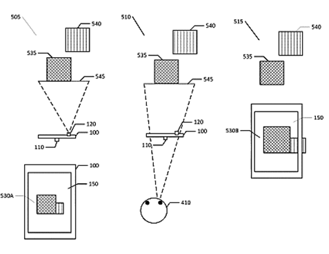 Apple camera based transparent display