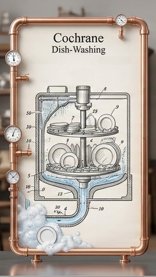 Dish washing machine by Josephine G. Cochran