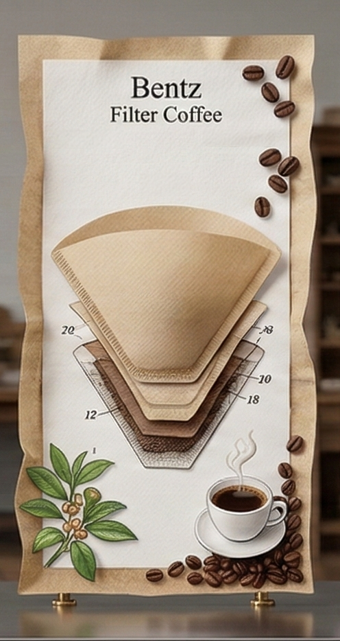 Filter Paper Insert for Coffee Brewing by Melitta Bentz