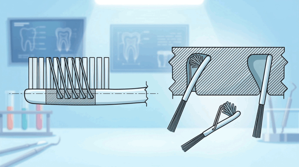 Oral care implement having spring loaded cleaning elements