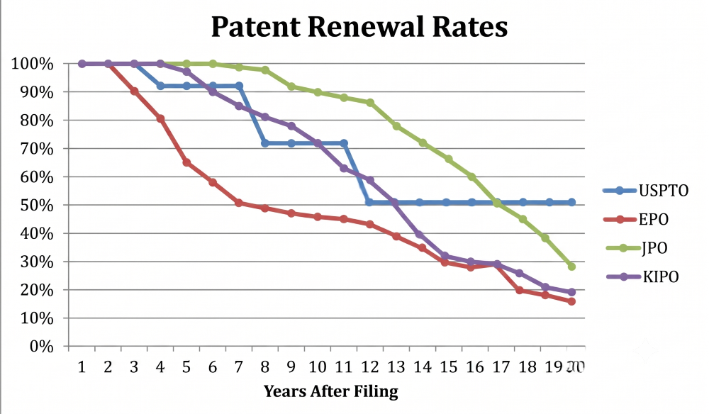 Patent Renewal Rates